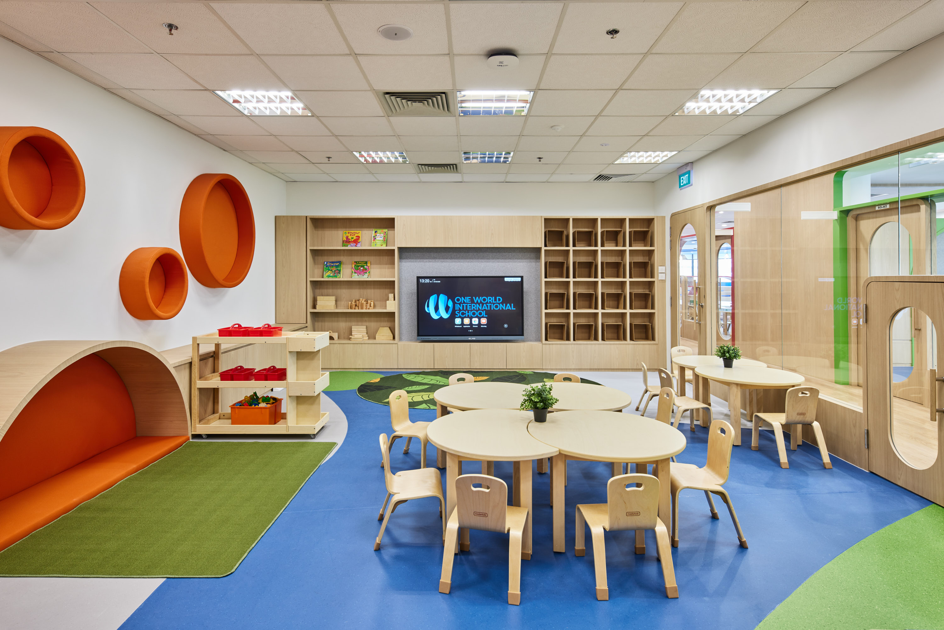 Classroom for Early Childhood with tactile resources to keep preschoolers engaged in their learning.