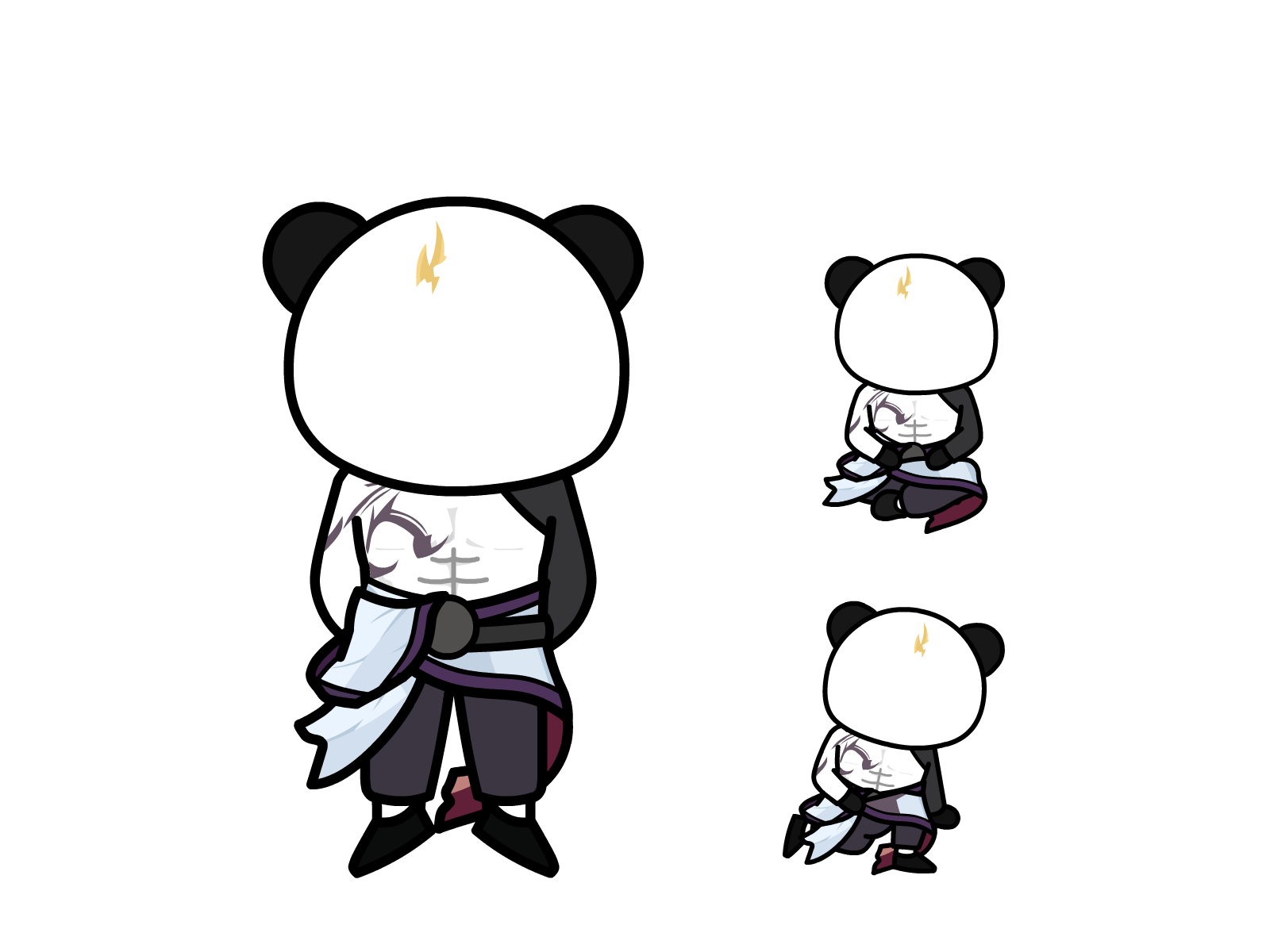 人物图-玄幻修仙-多动作-男3